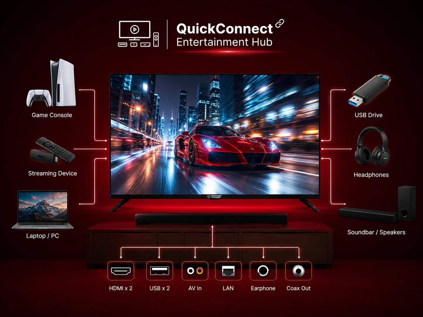 QuickConnect™ Entertainment Hub